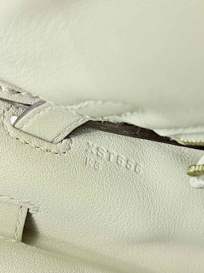 Pre - loved HERMES Kelly Vert Fizz Top Handle at Reems Closet