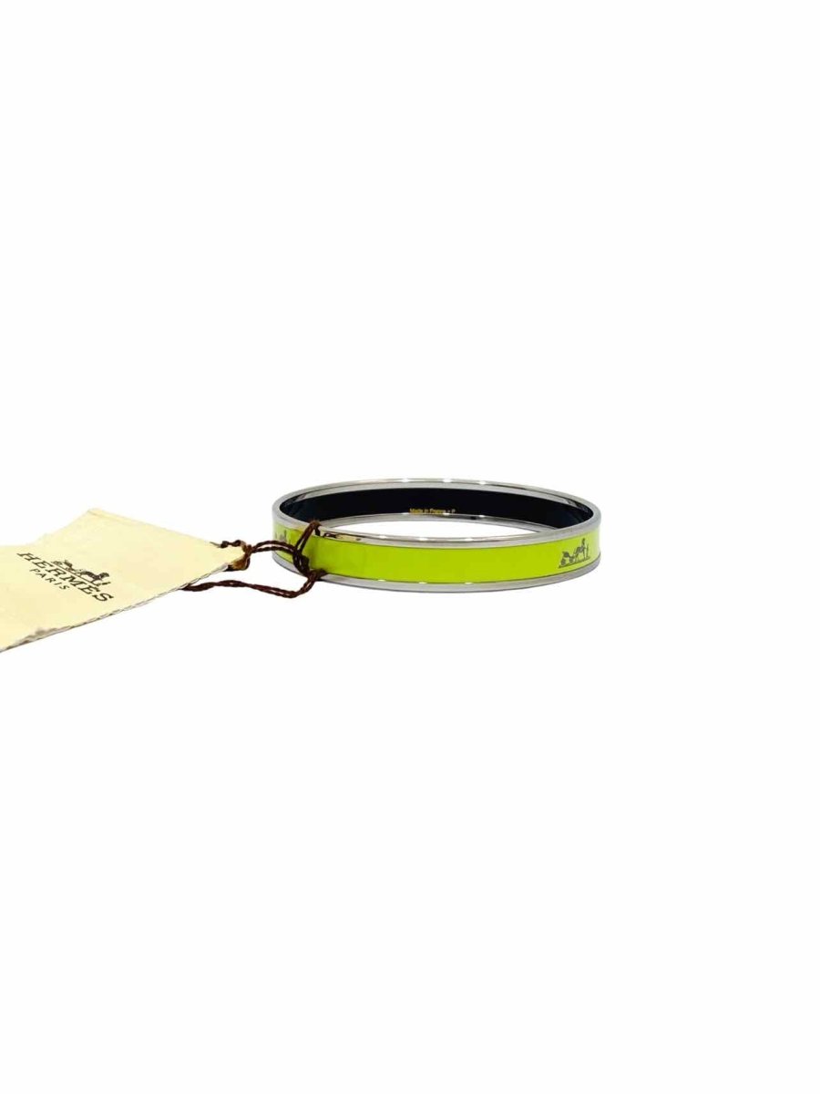 Pre-loved HERMES Lime Green Fashion Bangle from Reems Closet