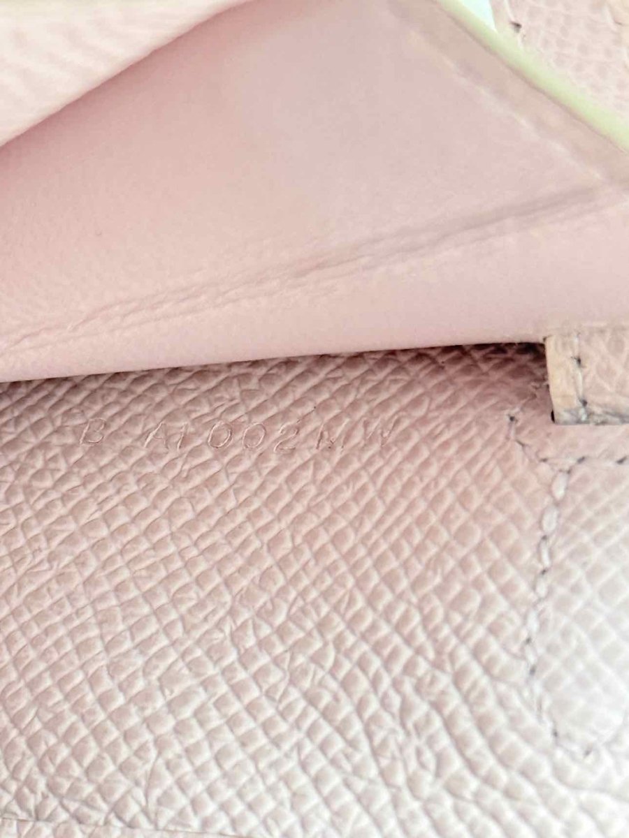 Pre - loved HERMES Mauve Sylvestre Continental Wallet at Reems Closet