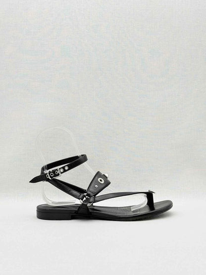 Pre-loved HERMES Medor Black Studded Size EU 38 Sandals at Reems Closet