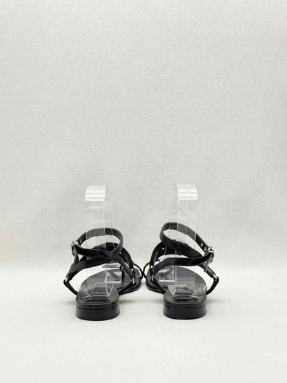 Pre-loved HERMES Medor Black Studded Size EU 38 Sandals at Reems Closet