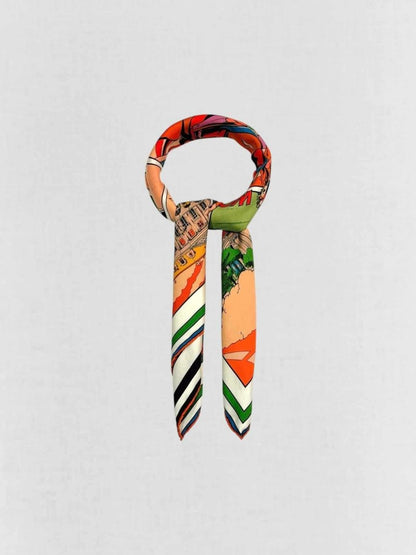 Pre - loved HERMES Multicolor Scarf at Reems Closet