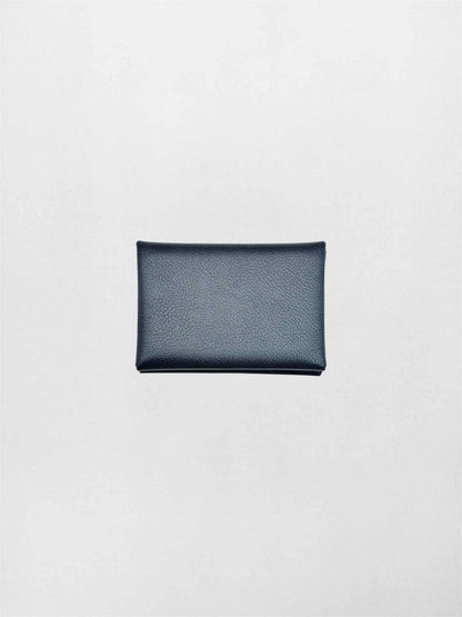 Pre-loved HERMES New Bleu Ocean Card Holder at Reems Closet