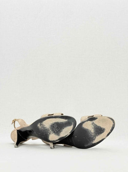 Pre - loved HERMES Night Beige Size EU 37.5 Heeled Sandals at Reems Closet