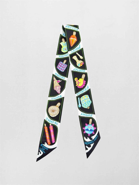 Pre-loved HERMES Noir Multicolore Twill at Reems Closet