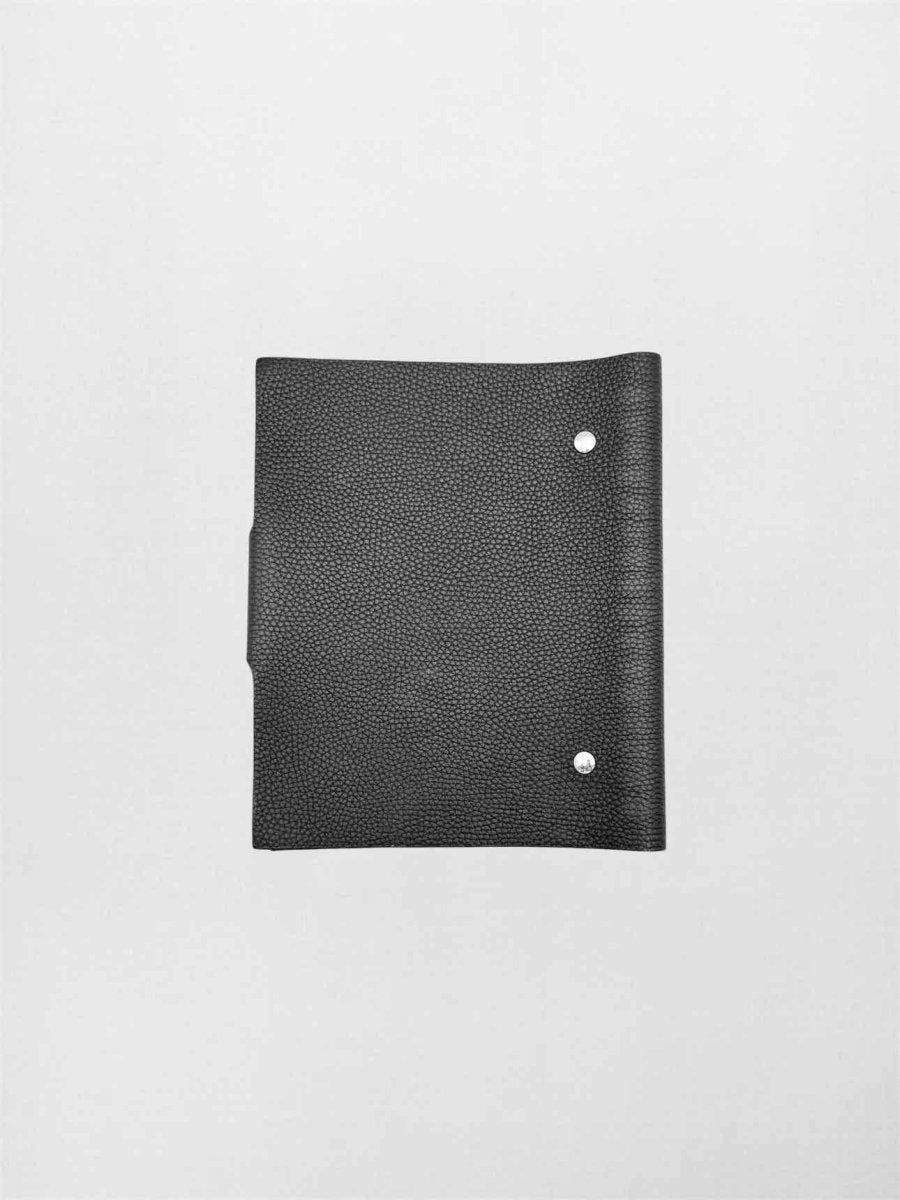 Pre-loved HERMES Noir Note book Cover at Reems Closet