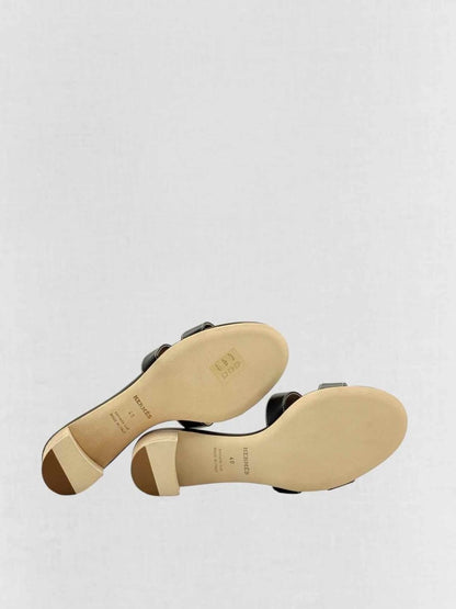 Pre - loved HERMES Oasis Black Size EU 40 Heeled Sandals at Reems Closet