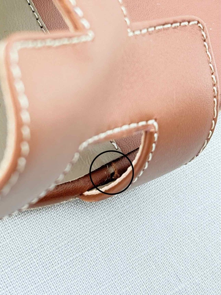 Pre - loved HERMES Oasis Brown Size EU 40.5 Heeled Sandals at Reems Closet