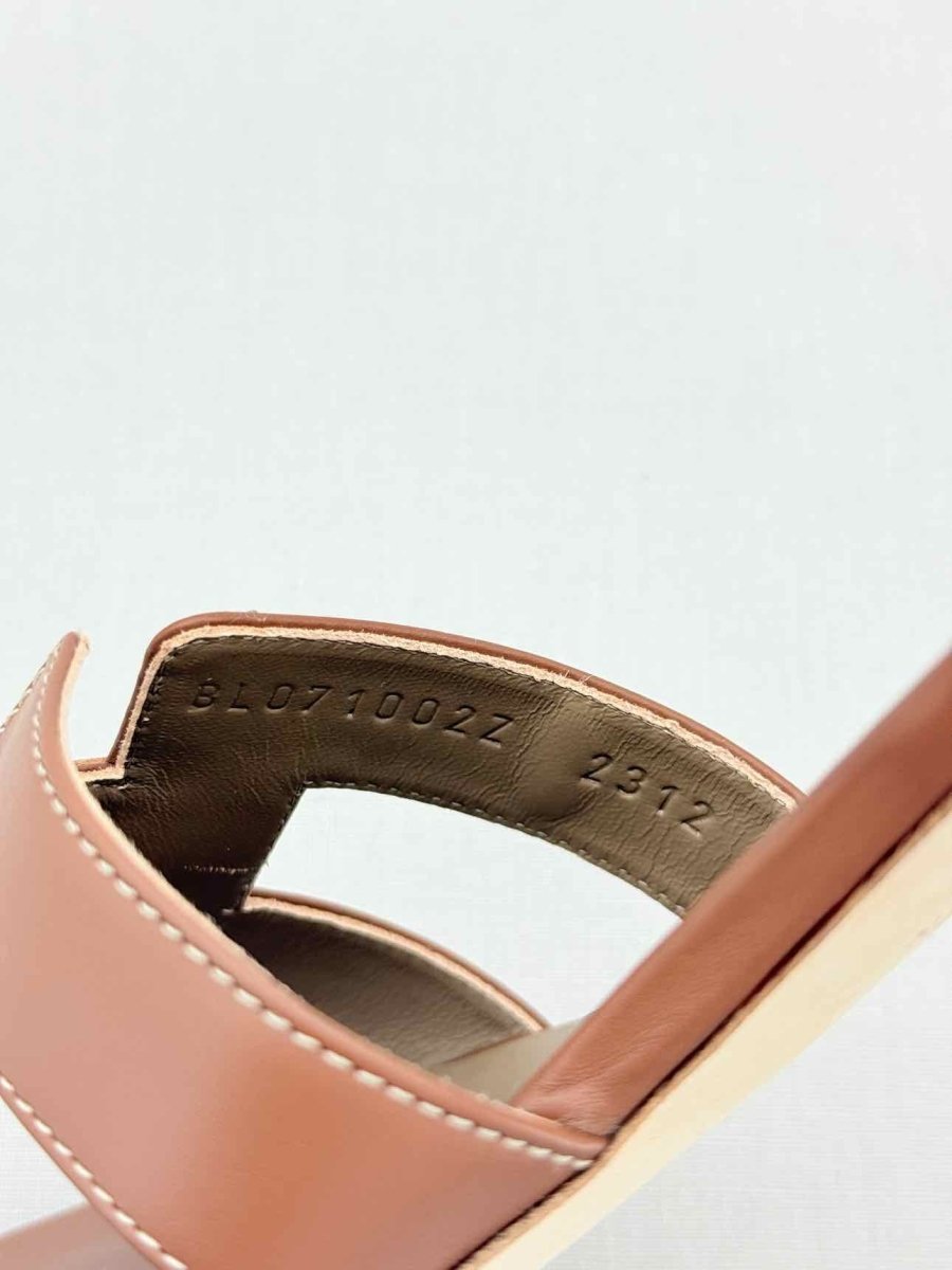 Pre - loved HERMES Oasis Brown Size EU 40.5 Heeled Sandals at Reems Closet