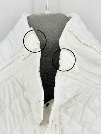 Pre-loved HERMES Off-white Quilted Size US 2 Jacket at Reems Closet