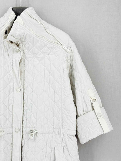 Pre-loved HERMES Off-white Quilted Size US 2 Jacket at Reems Closet