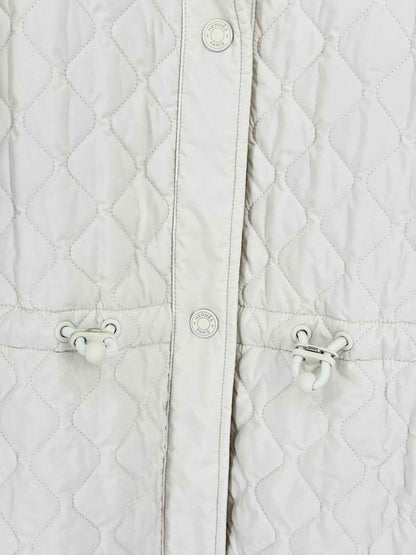 Pre-loved HERMES Off-white Quilted Size US 2 Jacket at Reems Closet