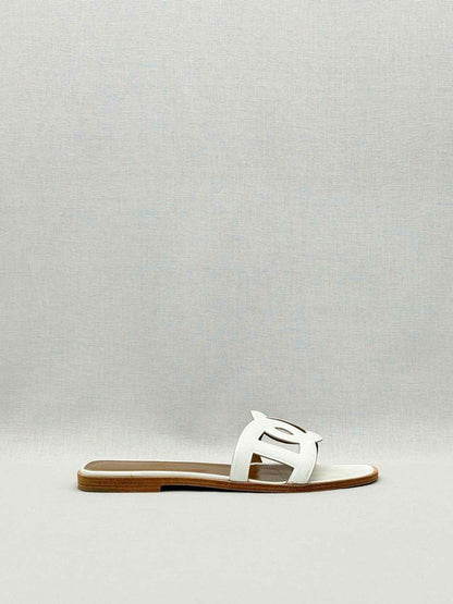 Pre - loved HERMES Omaha White Size EU 40 Flats at Reems Closet