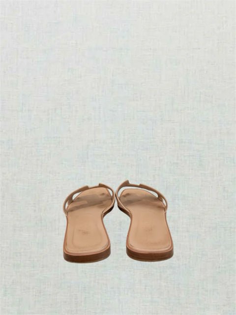 Pre - loved HERMES ORAN Beige Size EU 39 Sandals at Reems Closet