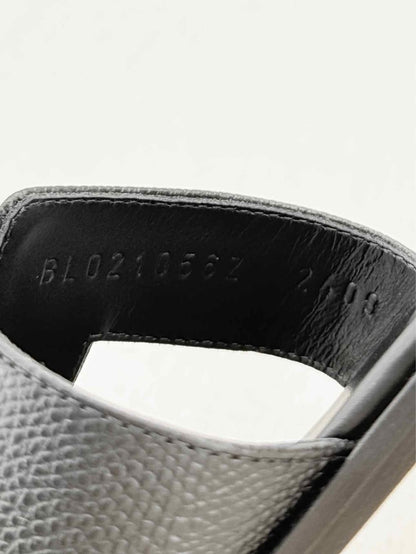 Pre - loved HERMES ORAN Black Size EU 39.5 Sandals at Reems Closet