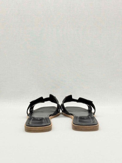 Pre-loved HERMES ORAN Black Size EU 40 Flats at Reems Closet