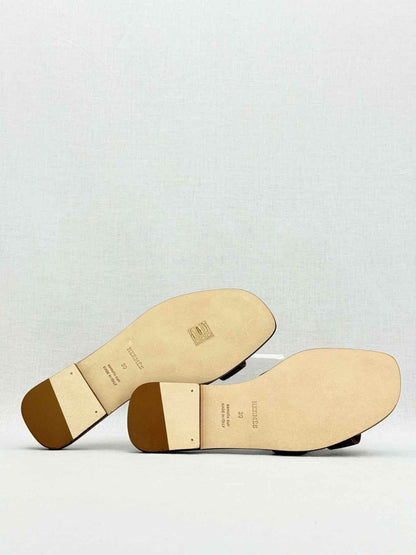 Pre - loved HERMES ORAN Brown Size EU 39 Sandals at Reems Closet