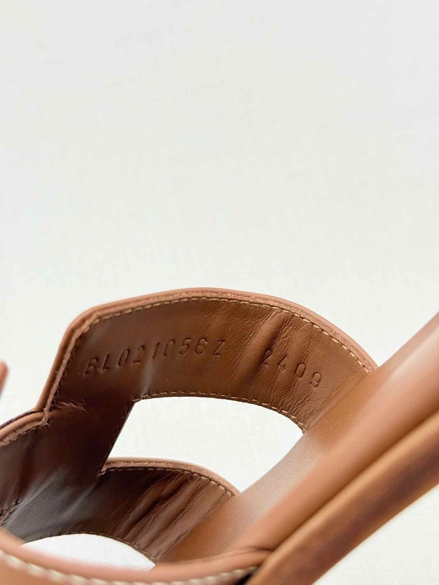 Pre - loved HERMES ORAN Brown Size EU 40.5 Sandals at Reems Closet