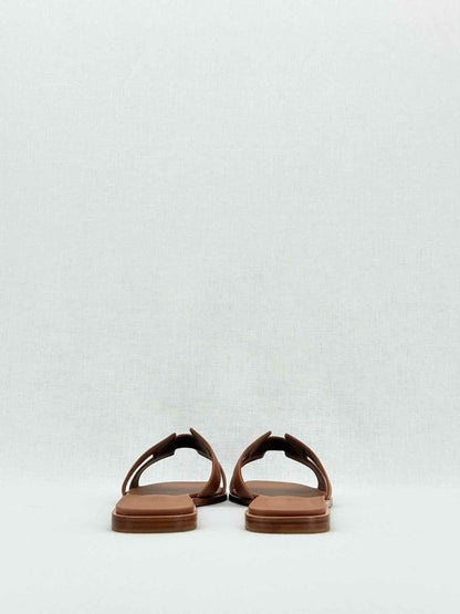 Pre - loved HERMES ORAN Brown Size EU 42 Sandals at Reems Closet