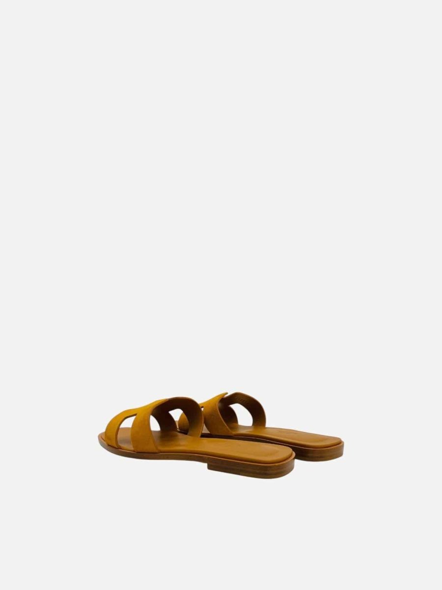 Pre - loved HERMES Oran Natural Sandals 37 at Reems Closet