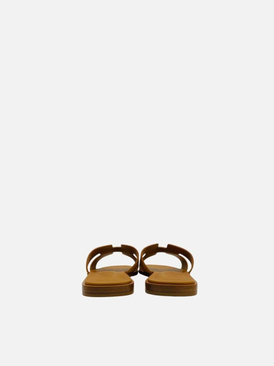 Pre - loved HERMES Oran Natural Sandals 37 at Reems Closet