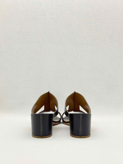 Pre - loved HERMES Ostia Black Size EU 40 Heeled Sandals at Reems Closet