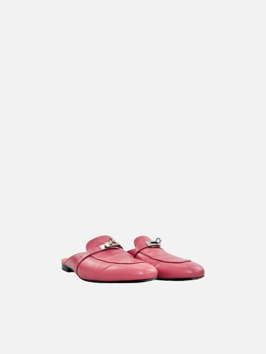 Pre - loved HERMES Oz Pink Mules 39 at Reems Closet