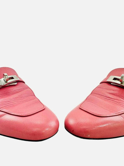 Pre - loved HERMES Oz Pink Mules 39 at Reems Closet