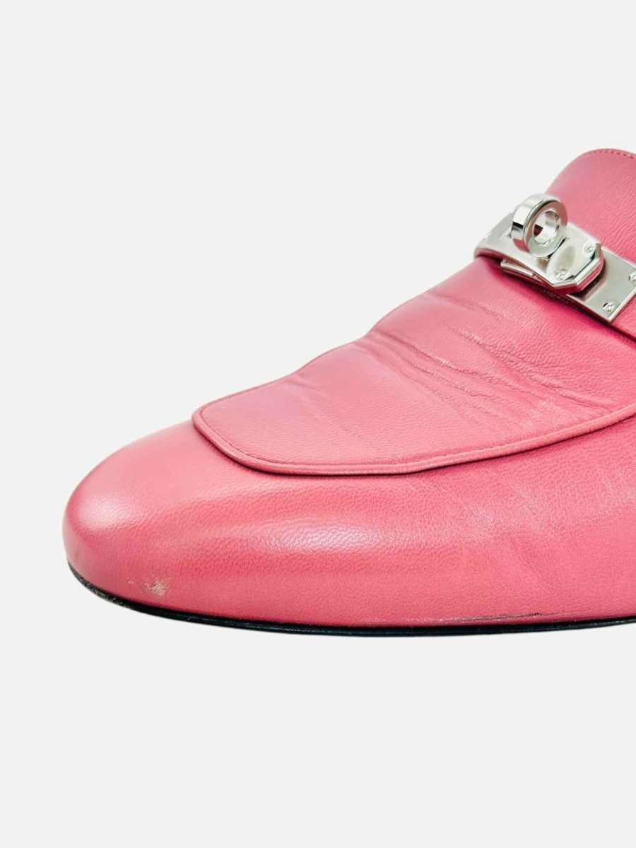 Pre - loved HERMES Oz Pink Mules 39 at Reems Closet