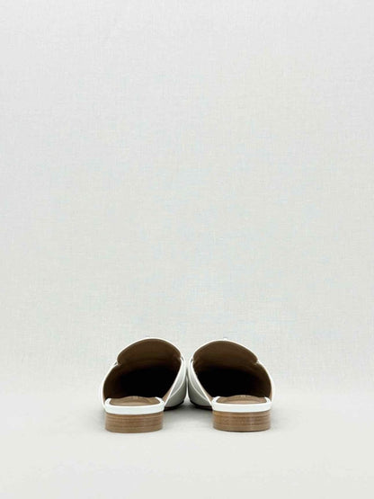 Pre - loved HERMES Oz White Size EU 36 Mules at Reems Closet