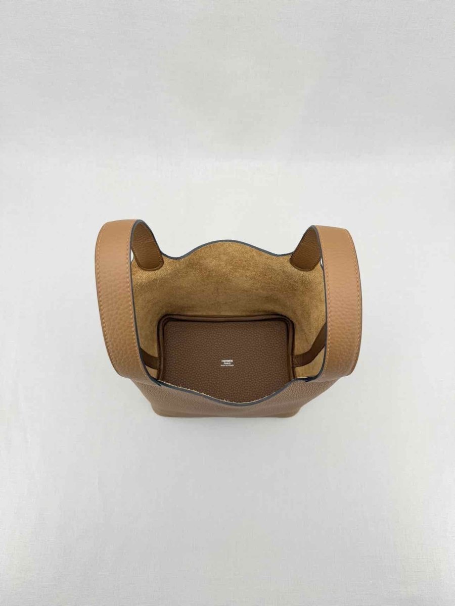 Pre - loved HERMES Picotin Brown Bucket Bag at Reems Closet