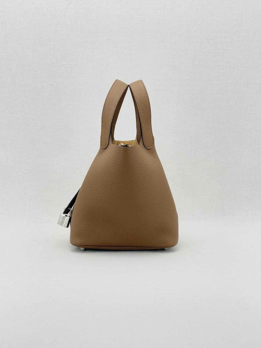 Pre - loved HERMES Picotin Brown Bucket Bag at Reems Closet