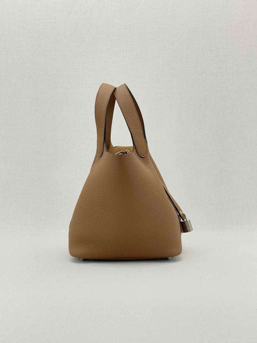 Pre - loved HERMES Picotin Brown Bucket Bag at Reems Closet