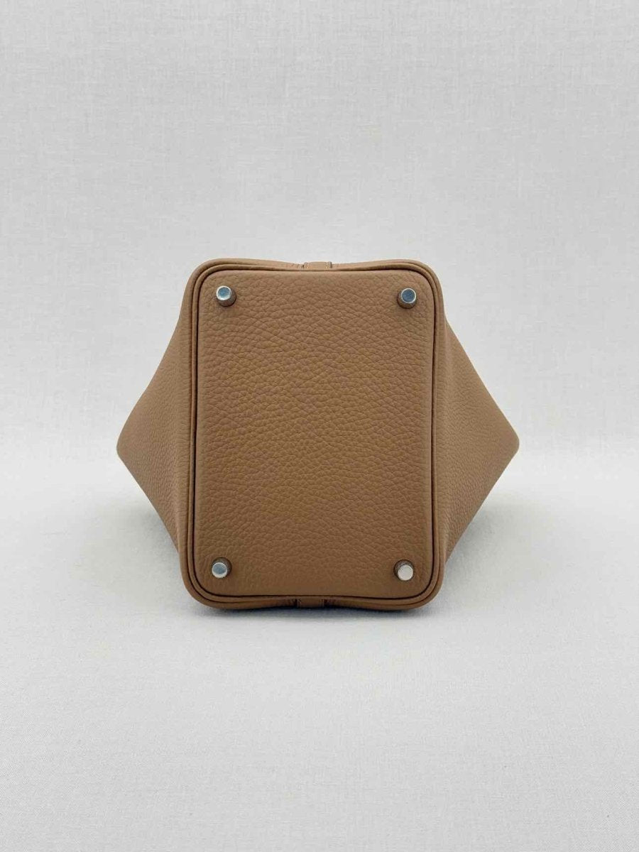 Pre - loved HERMES Picotin Brown Bucket Bag at Reems Closet