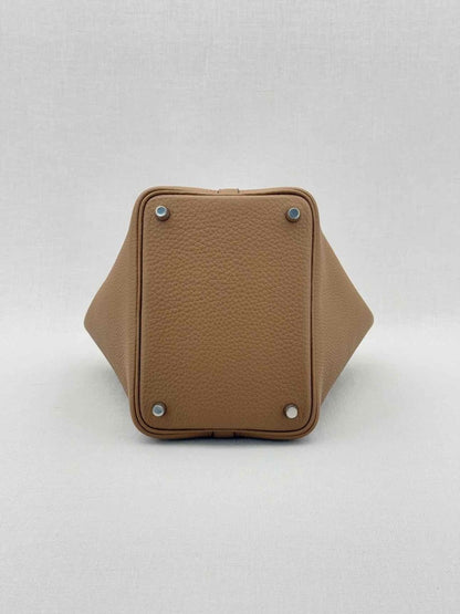 Pre - loved HERMES Picotin Brown Bucket Bag at Reems Closet