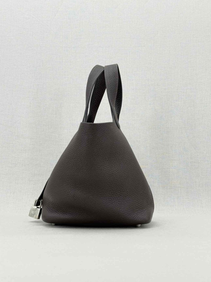 Pre - loved HERMES Picotin Brown Top Handle at Reems Closet