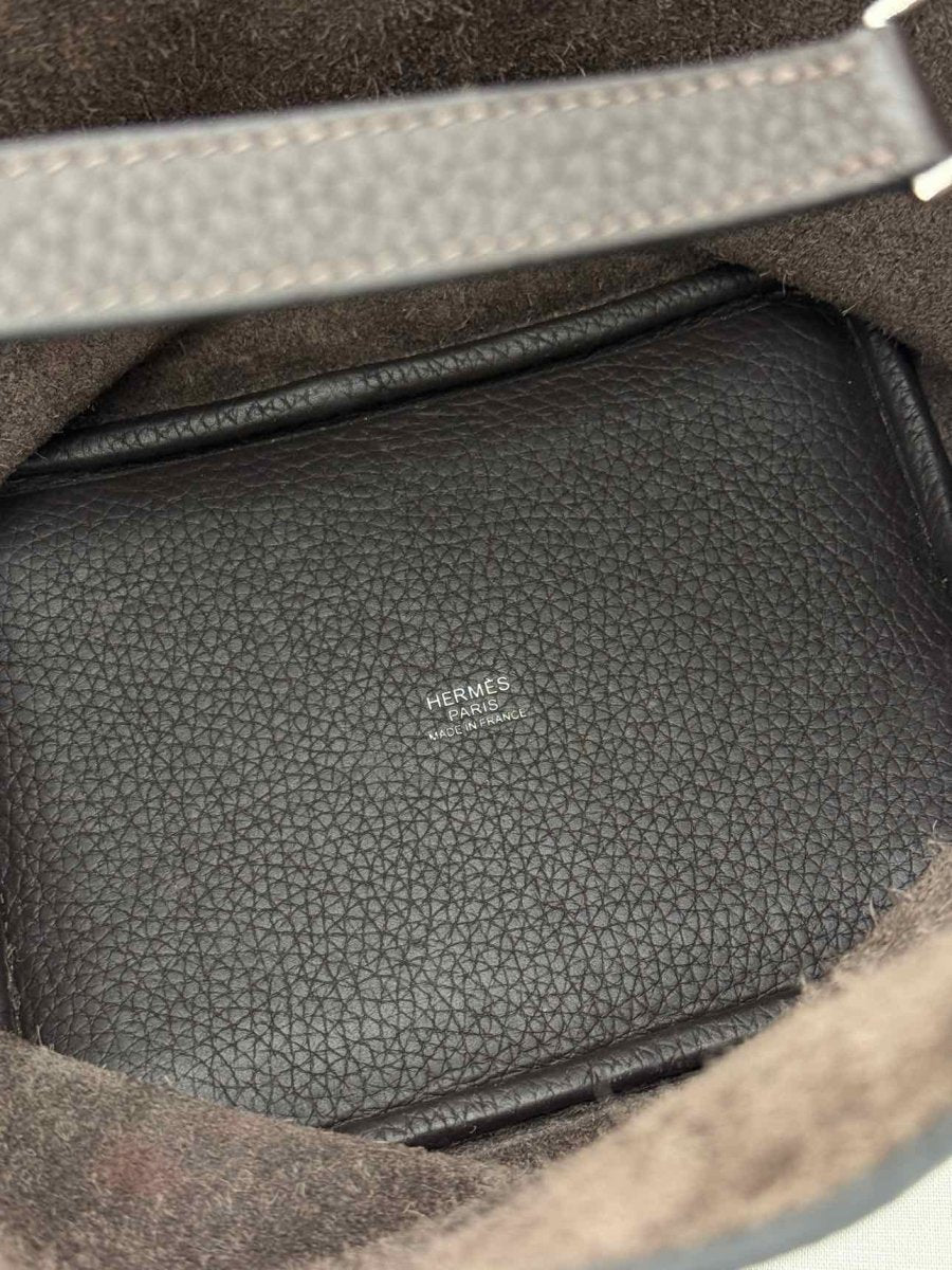 Pre - loved HERMES Picotin Brown Top Handle at Reems Closet