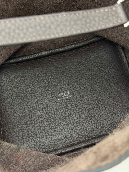 Pre - loved HERMES Picotin Brown Top Handle at Reems Closet