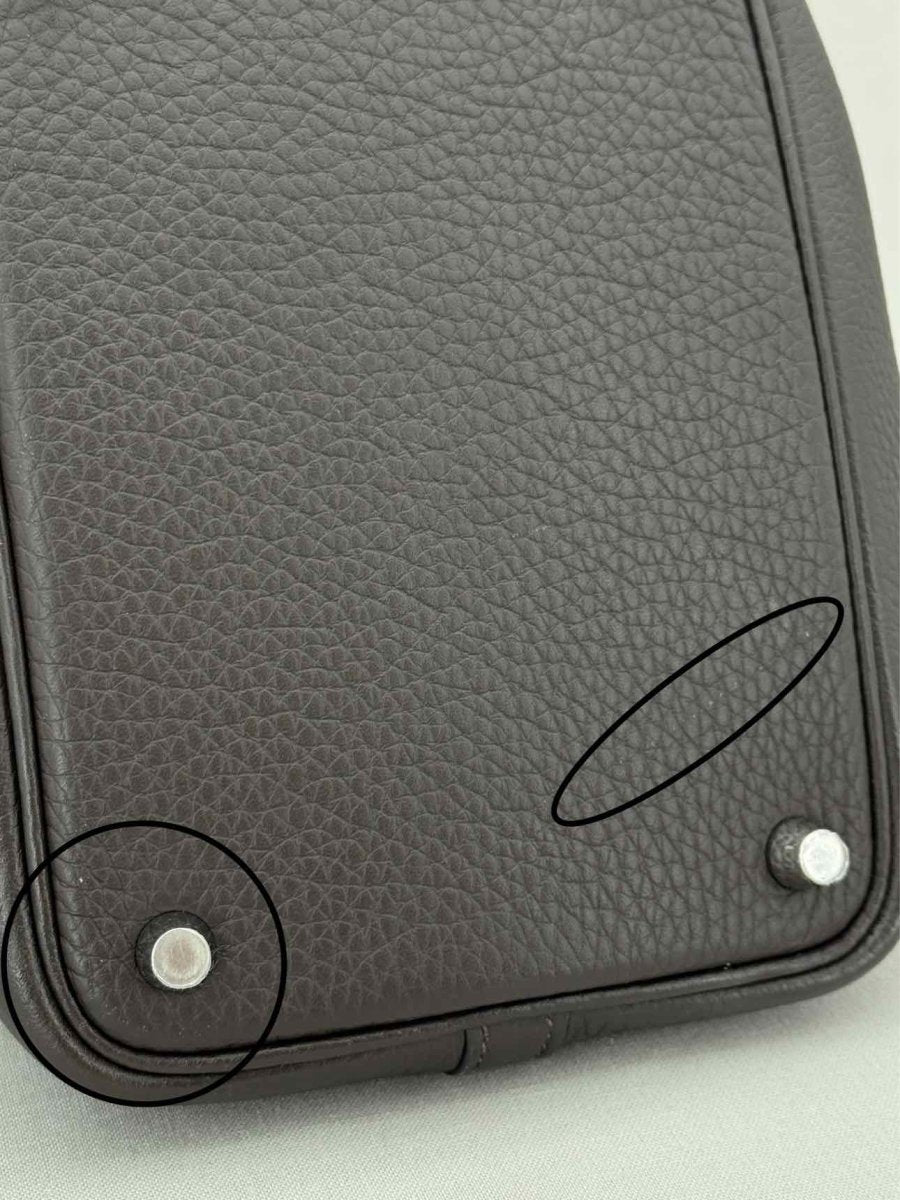 Pre - loved HERMES Picotin Brown Top Handle at Reems Closet