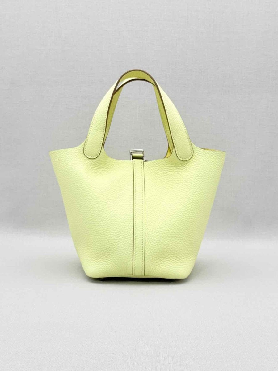 Pre-loved HERMES Picotin Lock Jaune Milton Top Handle at Reems Closet