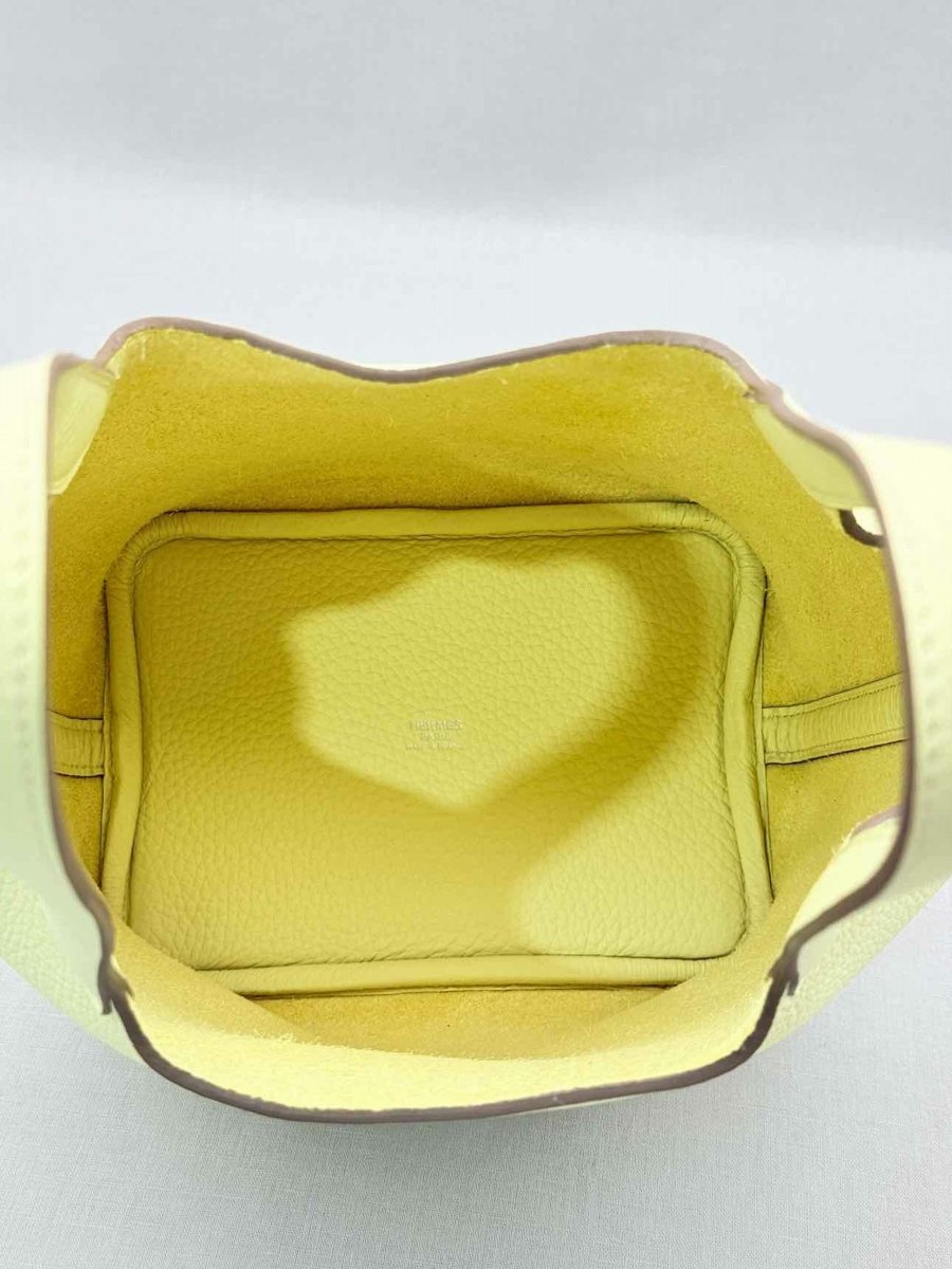 Pre-loved HERMES Picotin Lock Jaune Milton Top Handle at Reems Closet