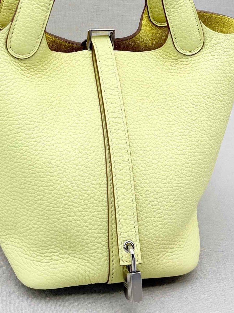 Pre-loved HERMES Picotin Lock Jaune Milton Top Handle at Reems Closet