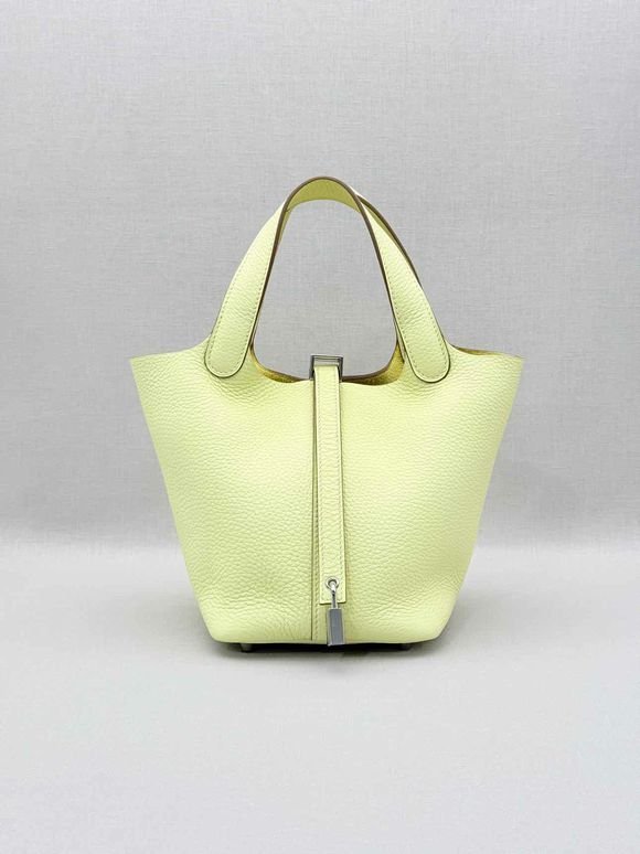 Pre-loved HERMES Picotin Lock Jaune Milton Top Handle at Reems Closet
