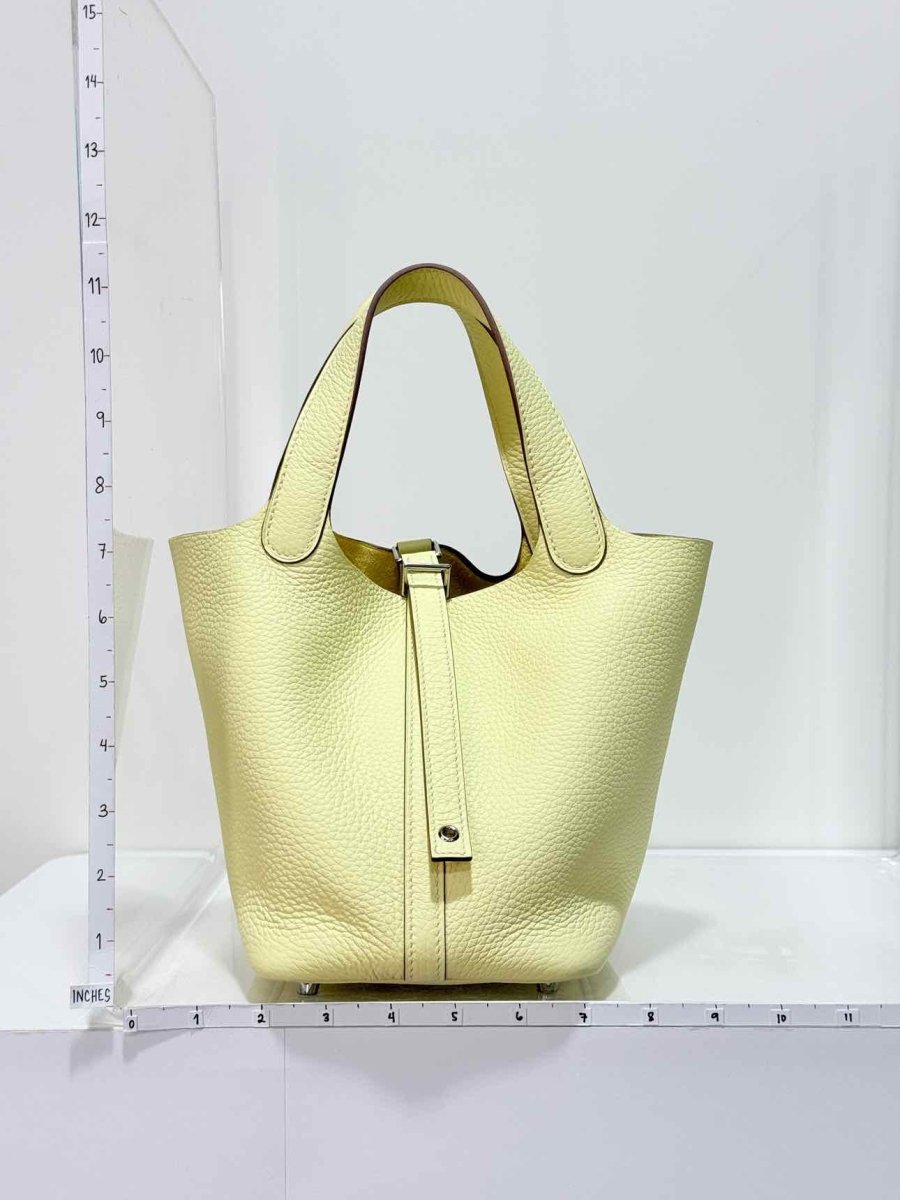 Pre-loved HERMES Picotin Lock Jaune Milton Top Handle at Reems Closet