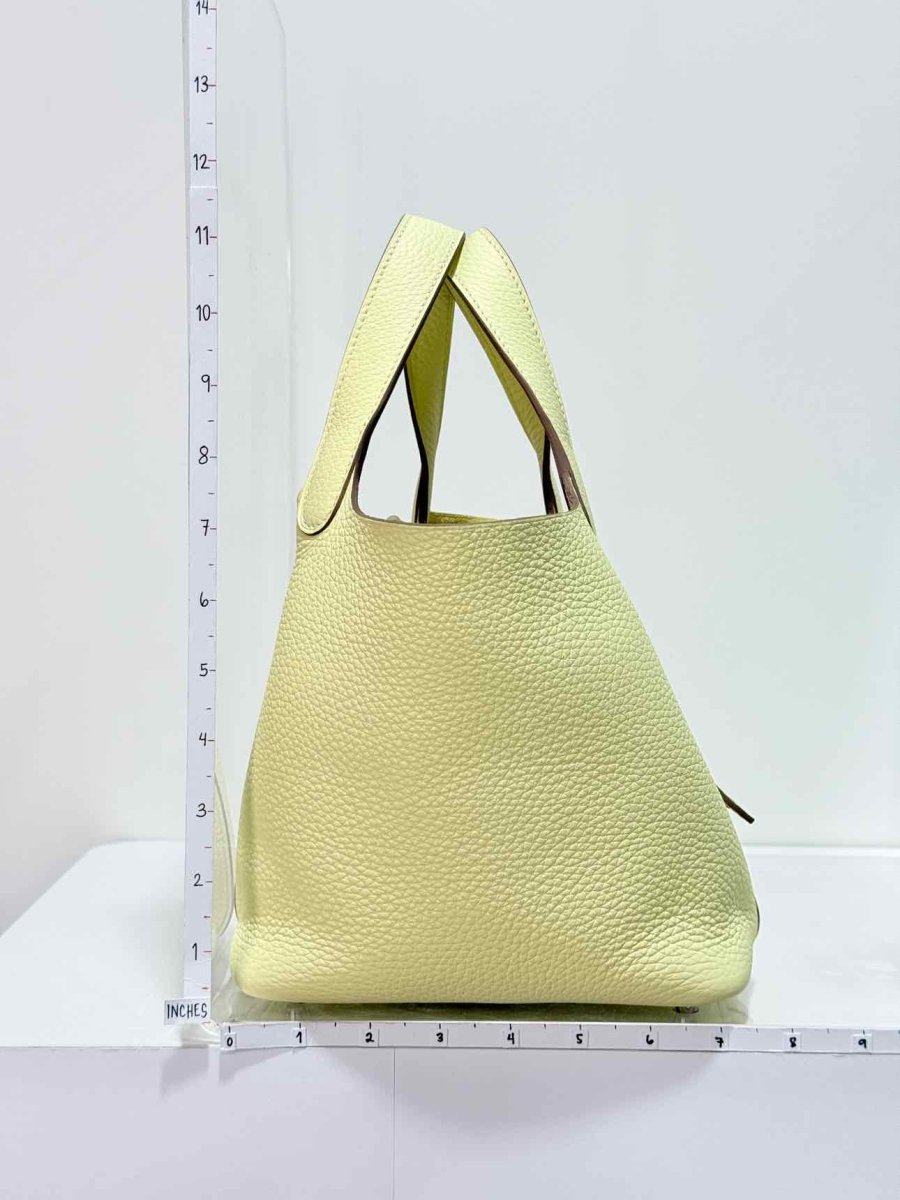 Pre-loved HERMES Picotin Lock Jaune Milton Top Handle at Reems Closet