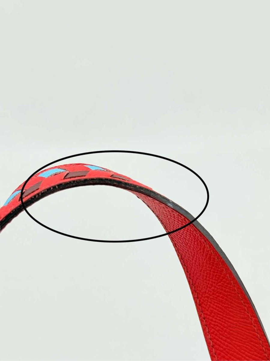 Pre - loved HERMES Picotin Red Top Handle at Reems Closet