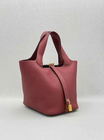 Pre-loved HERMES Picotin Rouge H Top Handle at Reems Closet