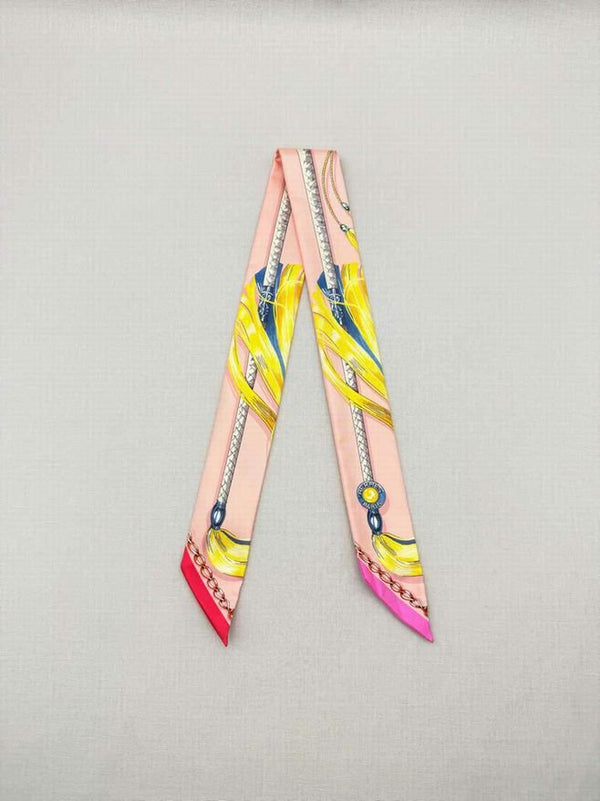Pre-loved HERMES Pink Multicolor Twill at Reems Closet