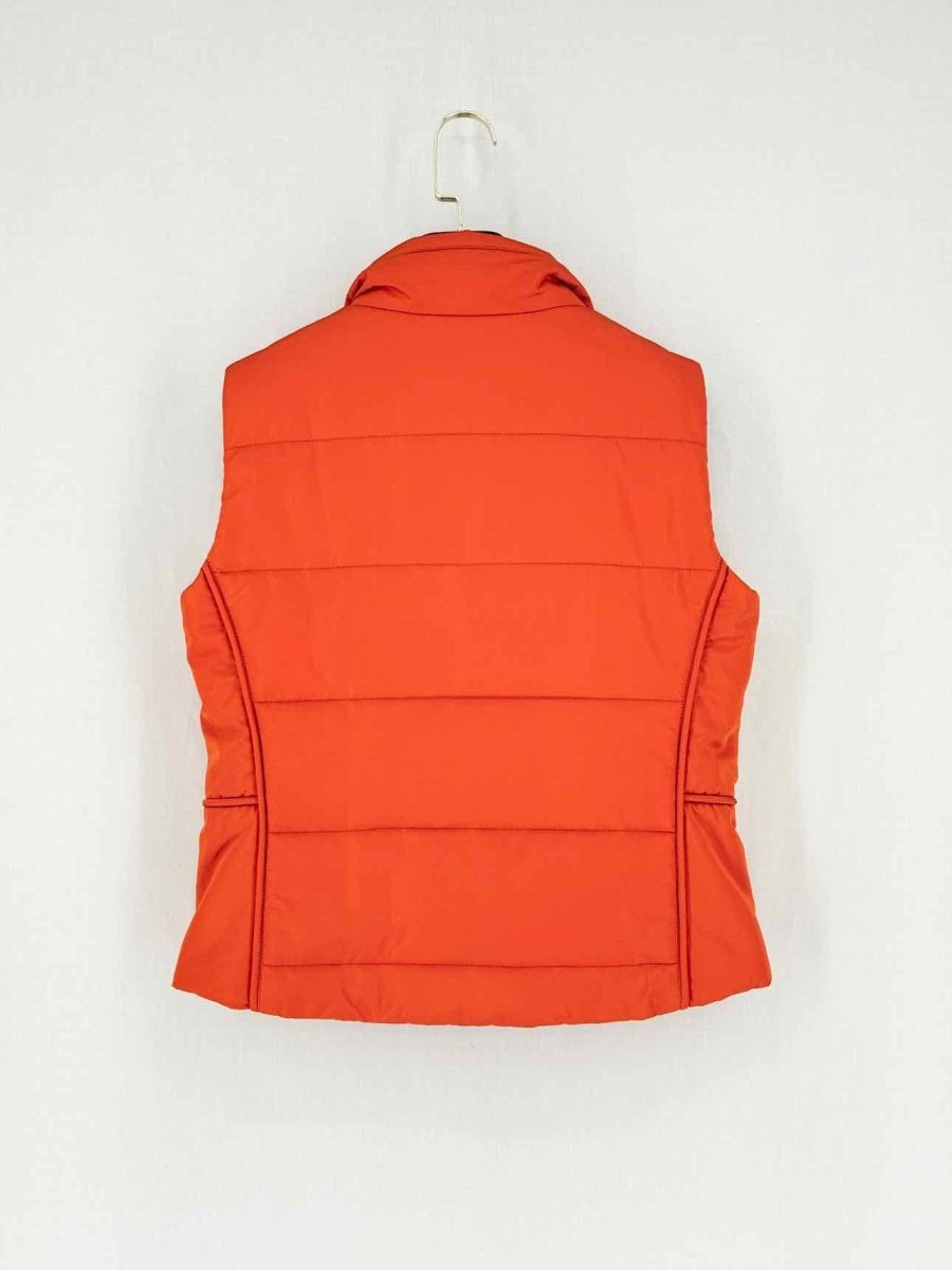 Pre - loved HERMES Puffer Orange Size Small Gilet at Reems Closet