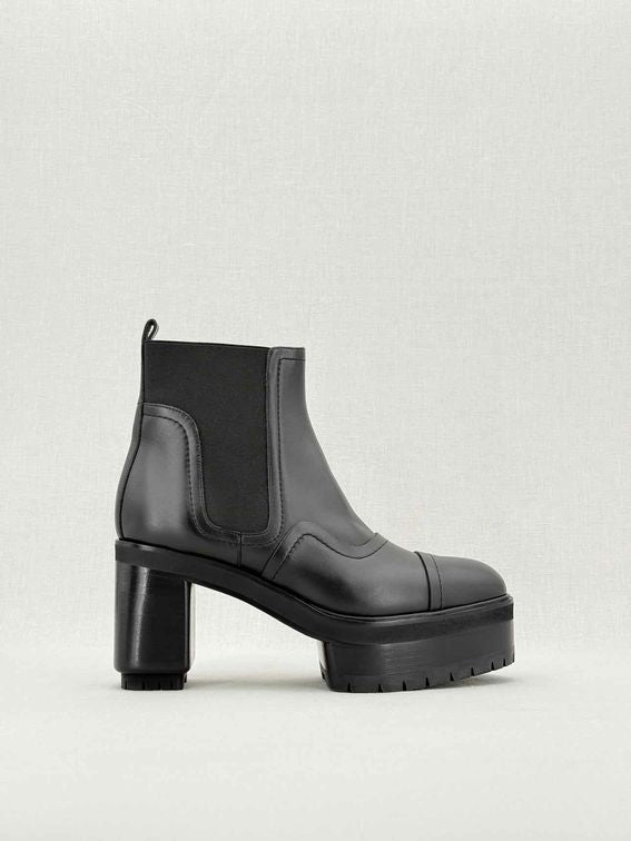 Pre - loved HERMES Punchy Black Size EU 39 Ankle Boots at Reems Closet